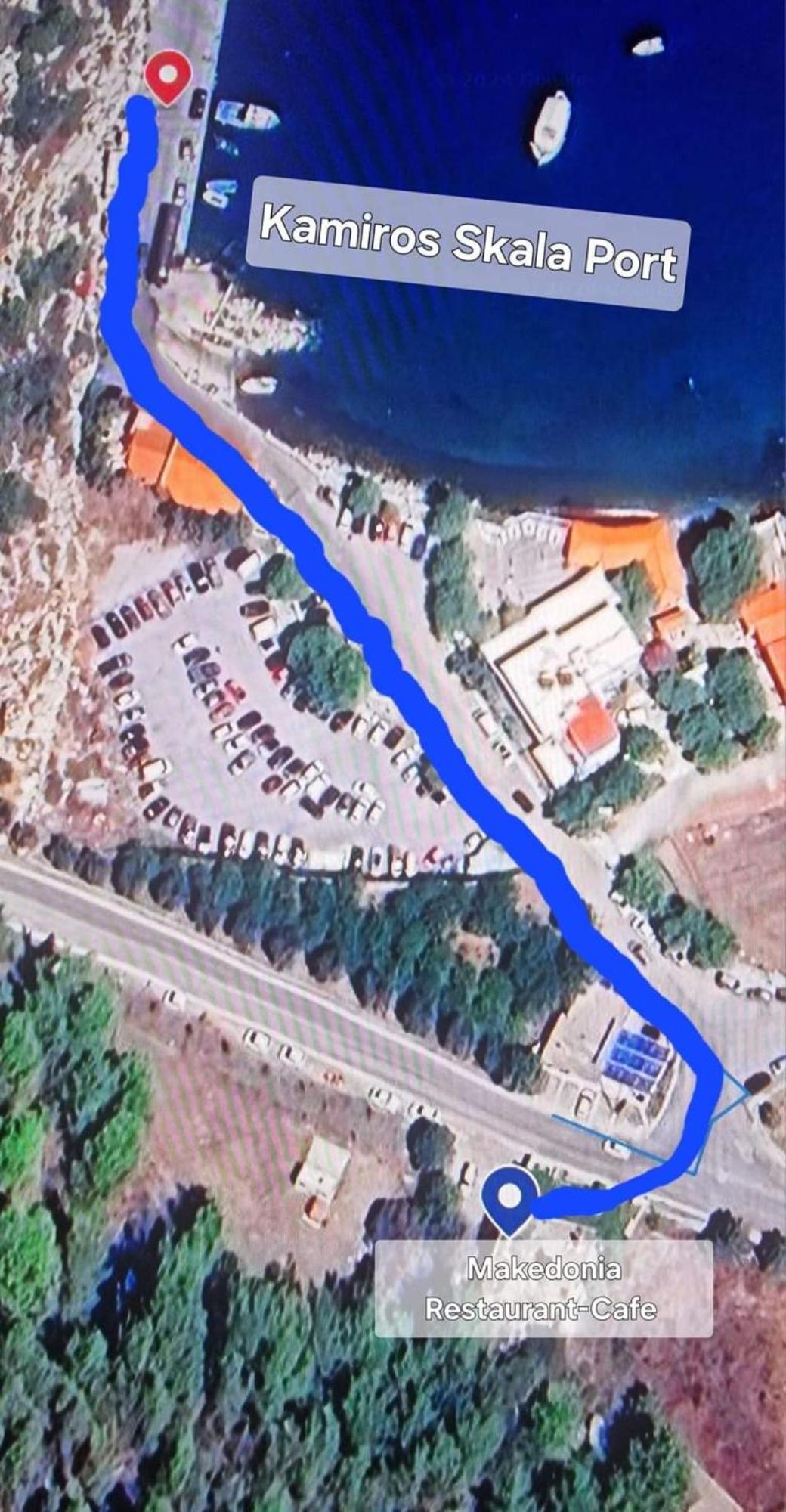 Makedonia Studios At Harbour Of Kamiros Skala Exteriör bild